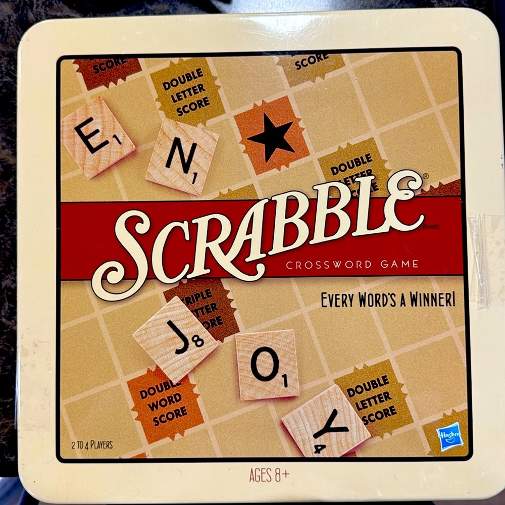 NEW without tags or packaging Scrabble Game in Nostalgic Tin Box